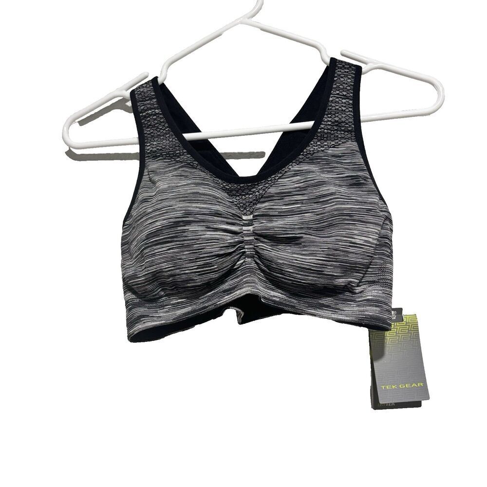 Tek Gear Low Impact‎ Sports Bra Cross Back Seamless Bra Medium